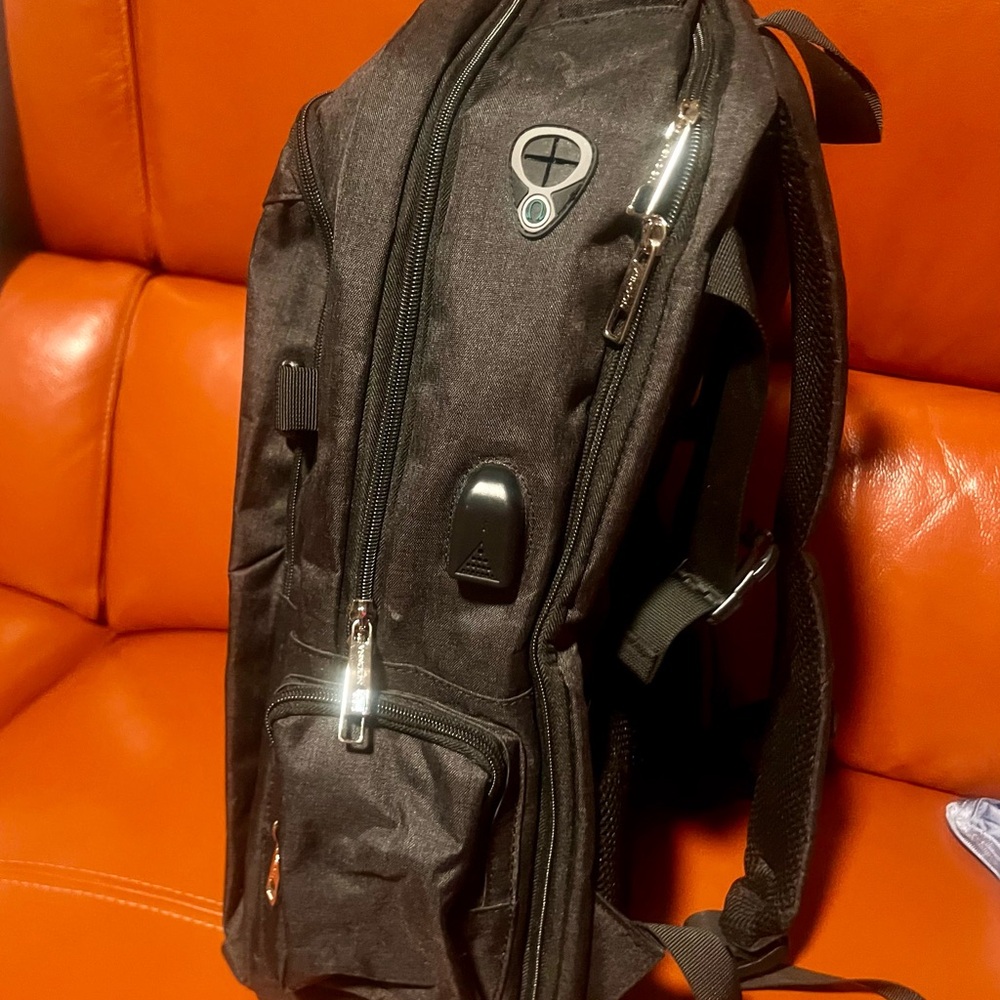 Black Multifunctional Backpack With San Antonio P… - image 1